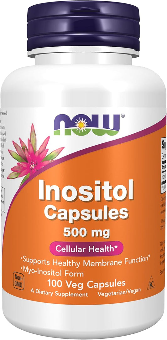 NOW Supplements, Inositol 500 mg, Healthy 100 Veg