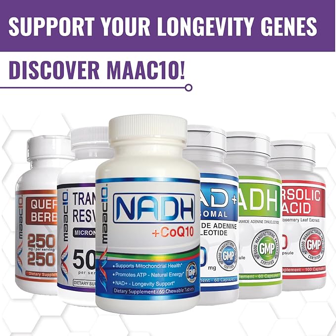 MAAC10 - Trans Resveratrol 500mg 3-PACK 99% Pure
