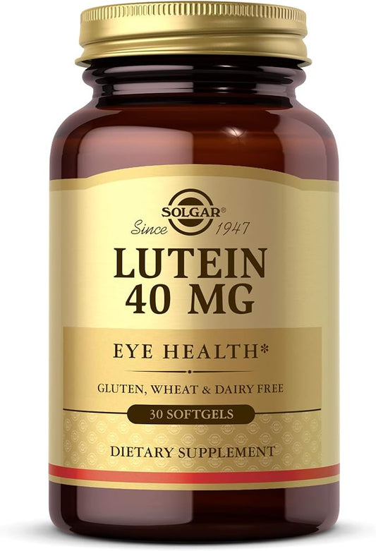 Solgar Lutein 40 mg, 30 Softgels 30 Servings