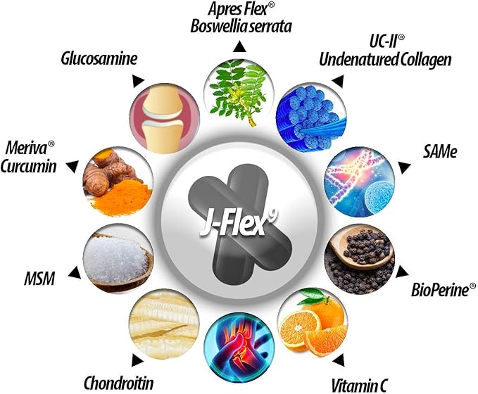 J-FLEX9 Advanced Joint Health Supplement + 9 Ingredients
