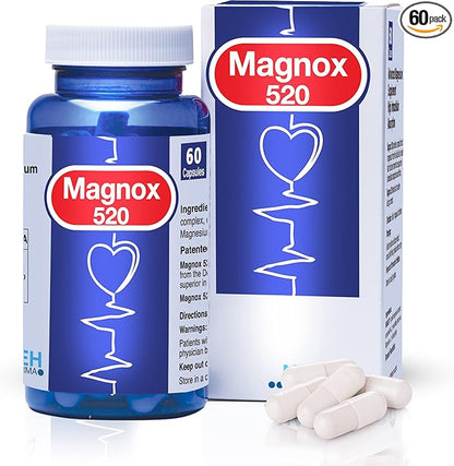 MAGNOX® 520 | Magnesium Supplement 520mg 3X More (60 Vegan