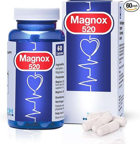 MAGNOX® 520 | Magnesium Supplement 520mg 3X More (60 Vegan