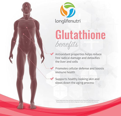 Reduced L Glutathione 500mg GSH 60 Veg