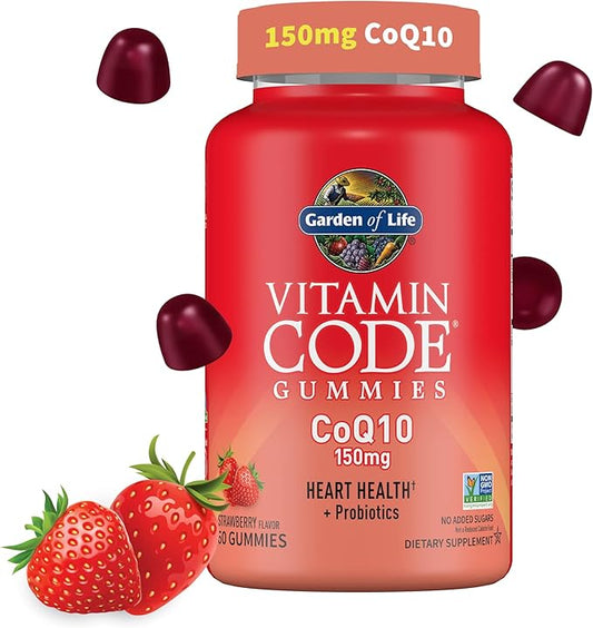 CoQ10 Gummies 150 mg, Coenzyme Q10 60 Strawberry 30 Day