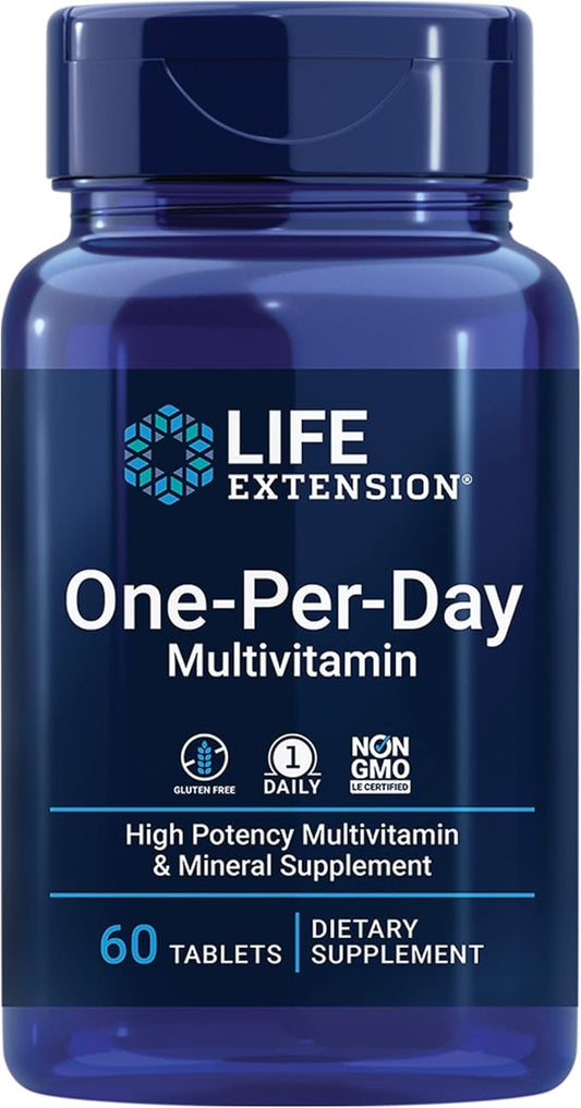 Life Extension One-Per-Day Multivitamin – Packed 25 Vitamins, 500 mg,