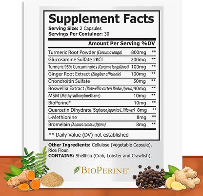 Turmeric Curcumin with Black Pepper 180 Capsules (3 Bottles)