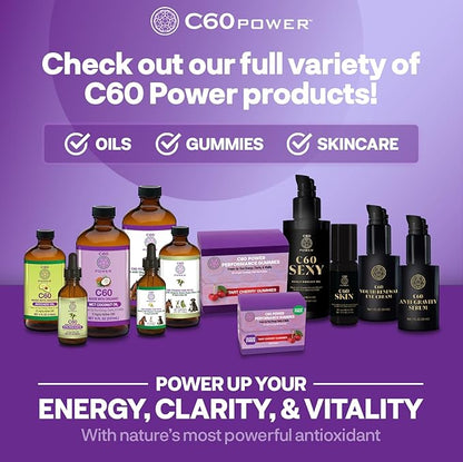 C60 Power Cinnamon Flavored C60 MCT Coconut Oil - Organic Cold-Pressed Coconut Oil - 99.99% Pure C60 Carbon Fullerenes - Boost Energy & Mental Focus (8oz)