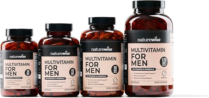 NatureWise Multivitamin for Men 240 Capsules[6-Month Capsules[6-Month Supply]