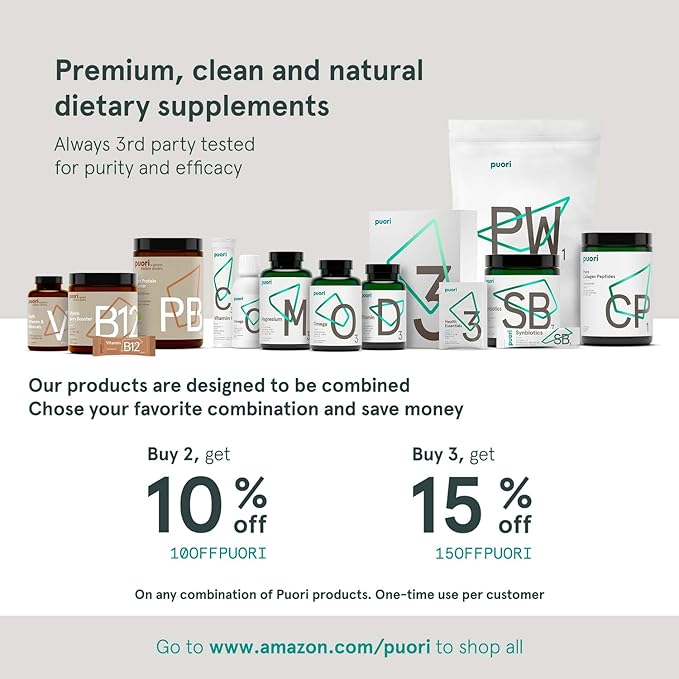 Puori P3 Health Essentials 30 Servings 3, Vitamin