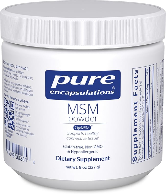 Pure Encapsulations MSM Powder 8 Ounces