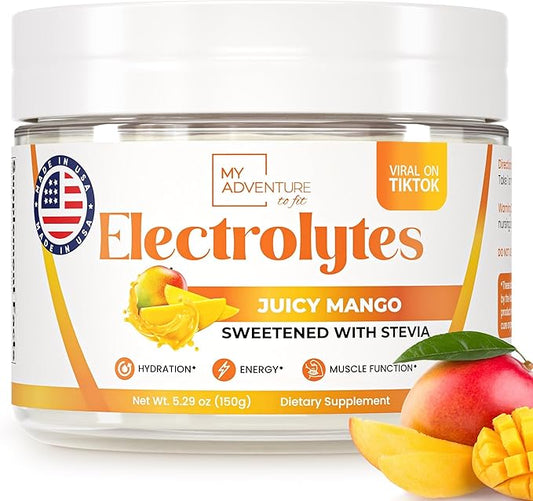 My Adventure to Fit Keto Electrolytes Mango,37.5 Servings)