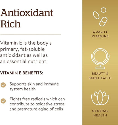 Solgar Vitamin E 268 MG (400 100 Softgels 100 Servings
