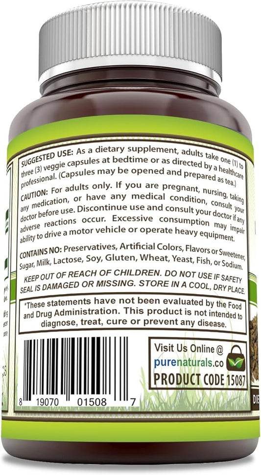 Pure Naturals Valerian Root Supplement 500 Mg (250 Count)
