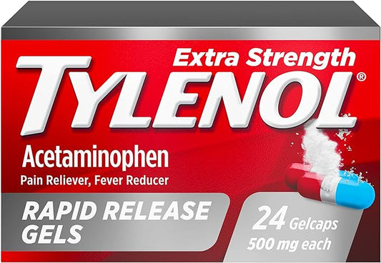 Tylenol Extra Strength Acetaminophen Rapid Release 500 mg 24 ct