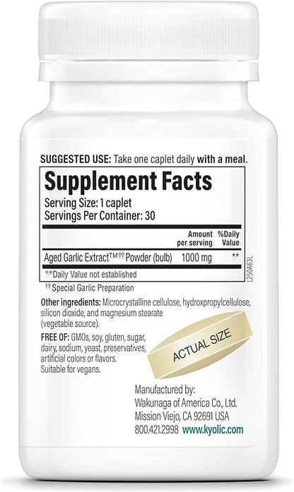 Kyolic Aged Garlic Extract Formula 250, 30 Vegan