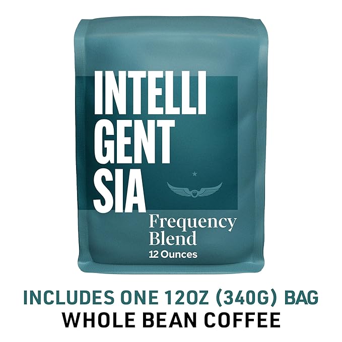 Intelligentsia Coffee, Medium Roast Whole Bean Coffee - Frequency Blend 12 Ounce Bag with Flavor Notes of Golden Raisin, Raw Sugar and Molasses