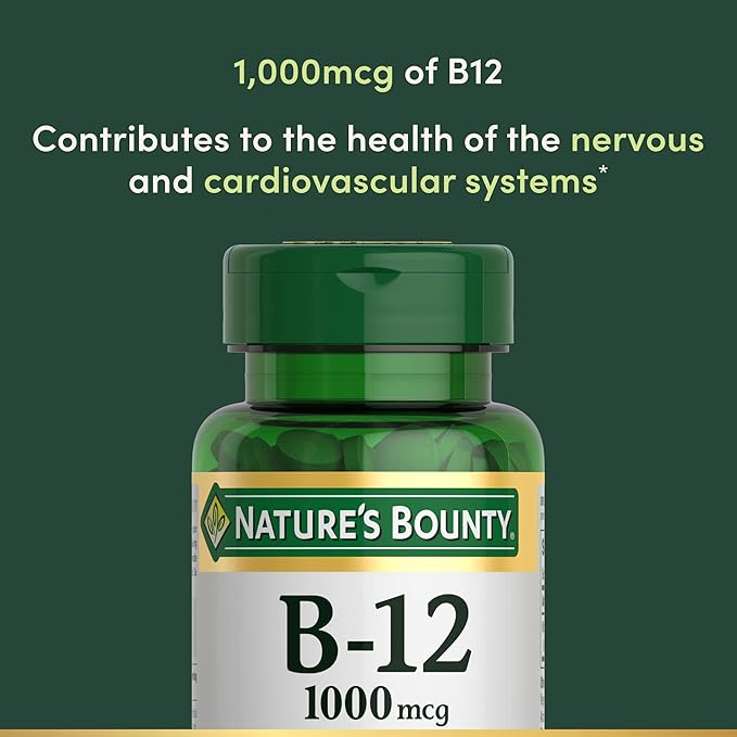 Nature's Bounty Vitamin B12, Supports Energy 1000mcg, 200 200 Ct