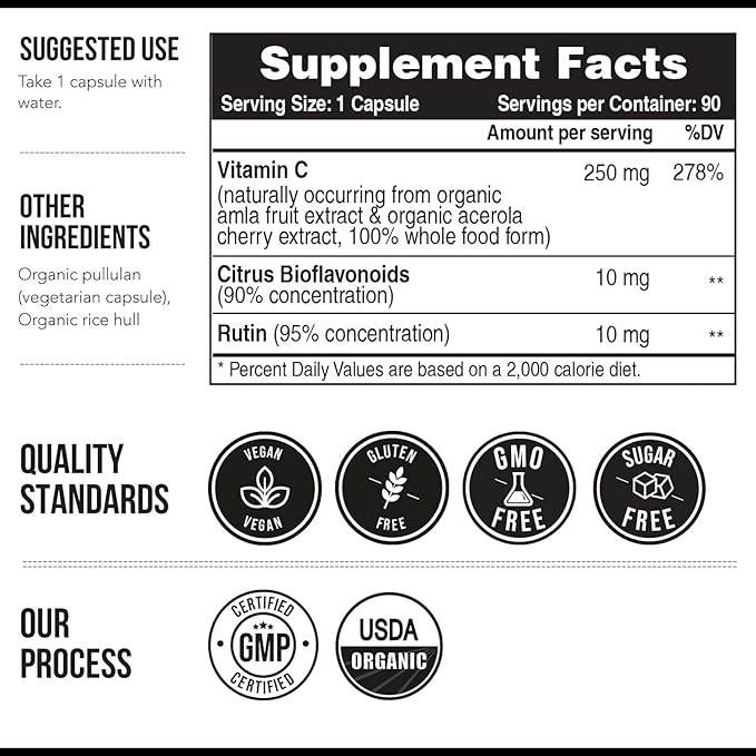 Organic Vitamin C (90 Servings)