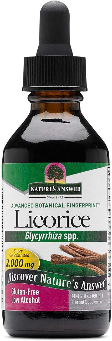 Nature's Answer Licorice Root Supplement 2000 2oz Low-Alcohol