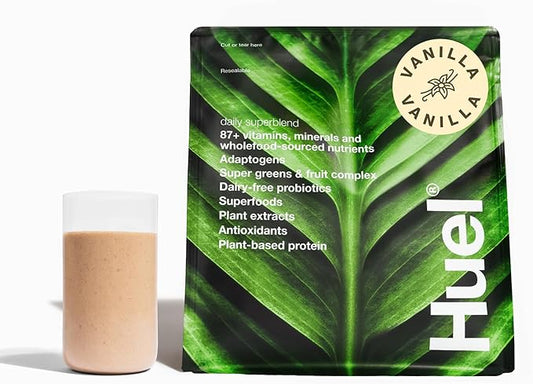 Huel Daily Superblend Vanilla Powder, 25g 87 Vitamins, 19 Servings,
