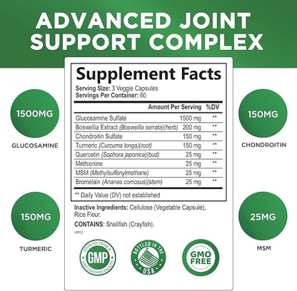 Glucosamine Chondroitin MSM Complex 180 Capsules