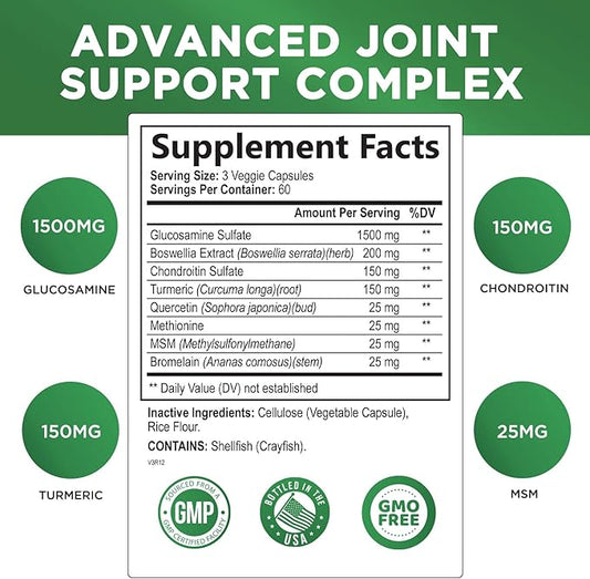 Glucosamine Chondroitin MSM Complex 180 Capsules