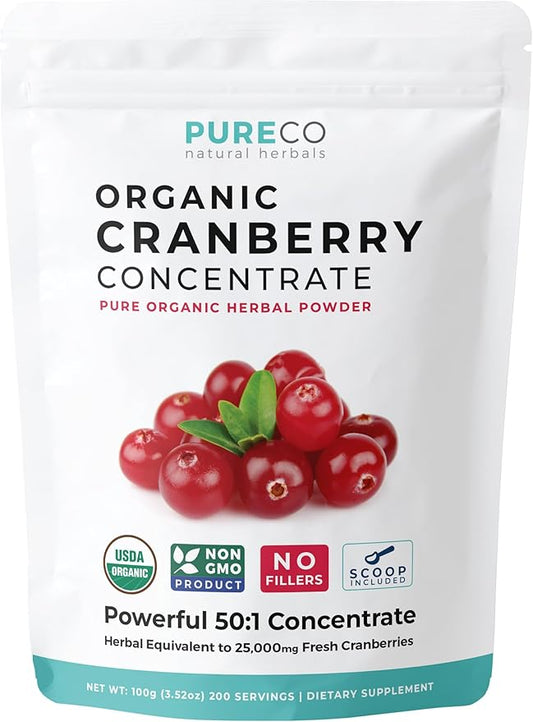 USDA Cranberry Powder Organic Certified (200 Servings)