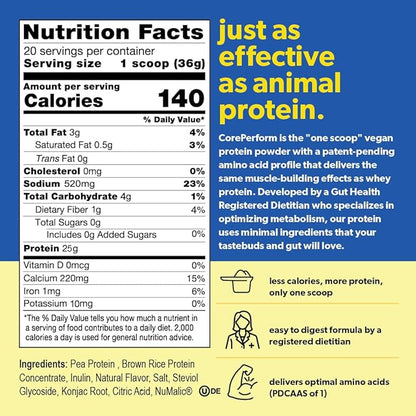 COREPERFORM Core Perform's Plant Based Lemon (20 Servings)