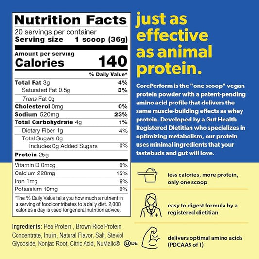 COREPERFORM Core Perform's Plant Based Lemon (20 Servings)