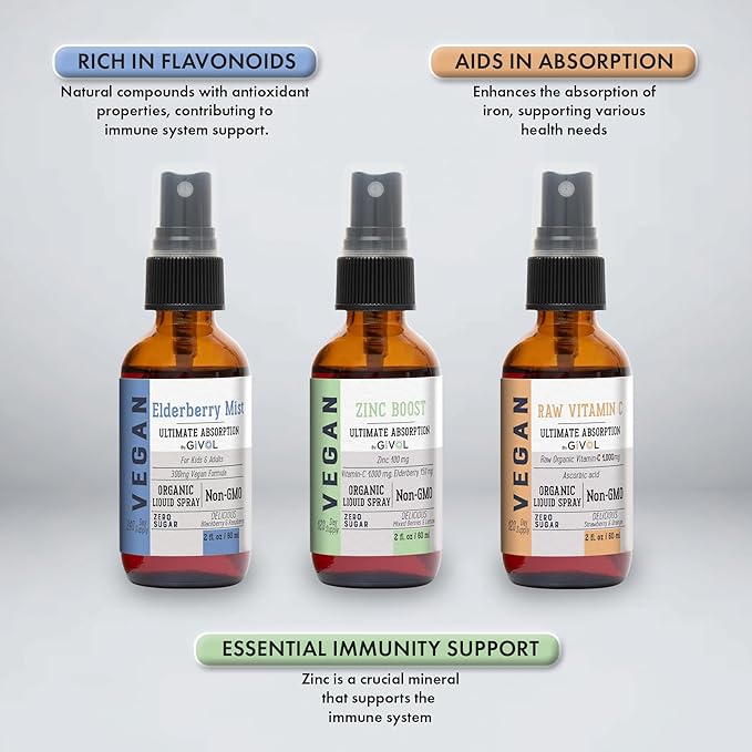 Immunity Pack Liquid Vitamins (Pack of 3) Sambucus 240 Days