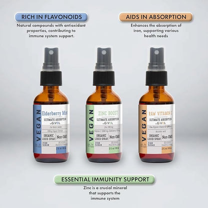 Immunity Pack Liquid Vitamins (Pack of 3) Sambucus 240 Days
