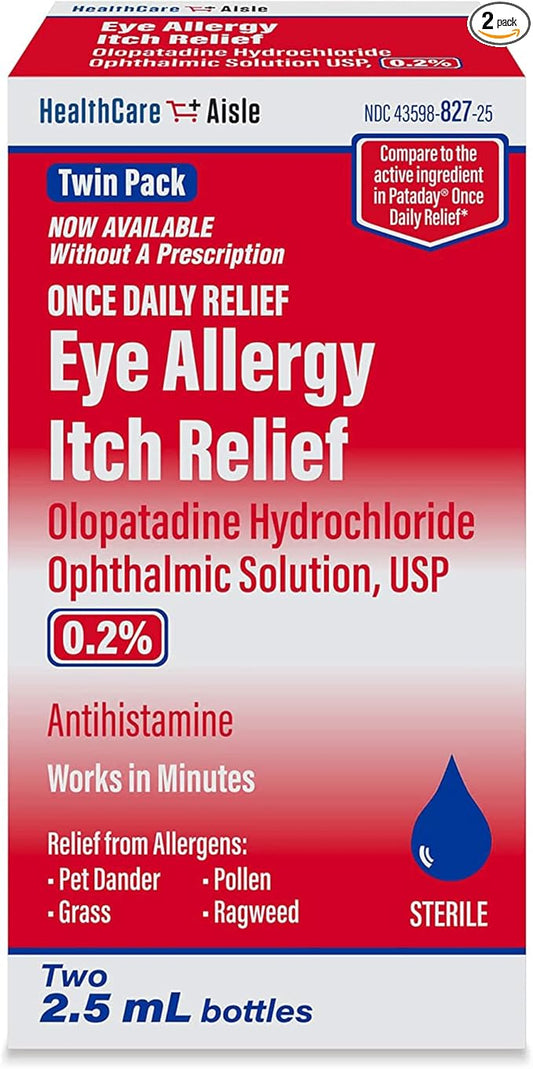 HealthCareAisle Eye Allergy Itch Relief 0.2% - 2.5mL (Twin