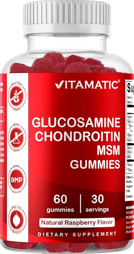 Vitamatic Glucosamine Chondroitin Gummies with MSM 60 Pectin