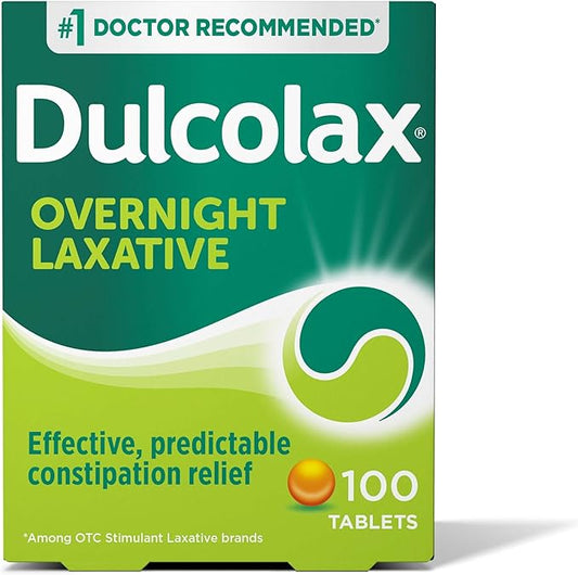 Dulcolax Stimulant Laxative Tablets, Predictable & 5 mg, 100 Count
