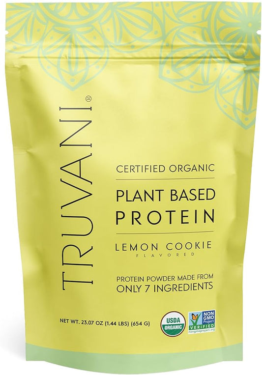 Truvani Vegan Pea Protein Powder 20g Organic 20 Servings