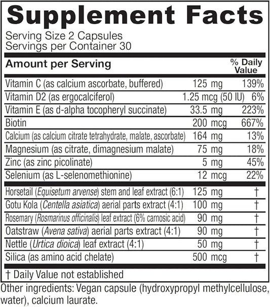 Vitanica, Luminous, Hair, Skin and Nail Support, Vegan, 60 Capsules