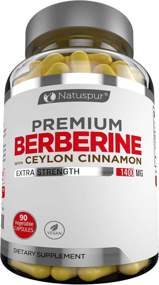 Premium Berberine HCL Plus Ceylon Cinnamon 1400mg –