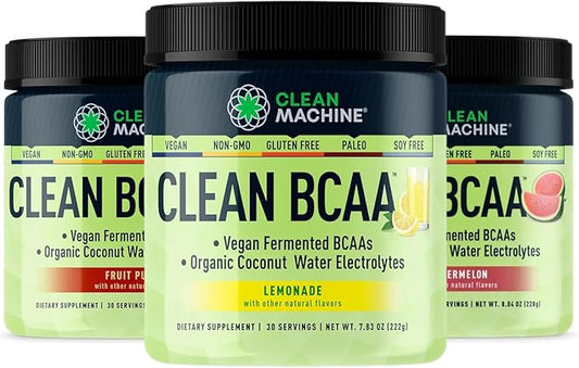 Clean BCAA - 2:1:1 Food Sourced 90 Servings (3 pack,