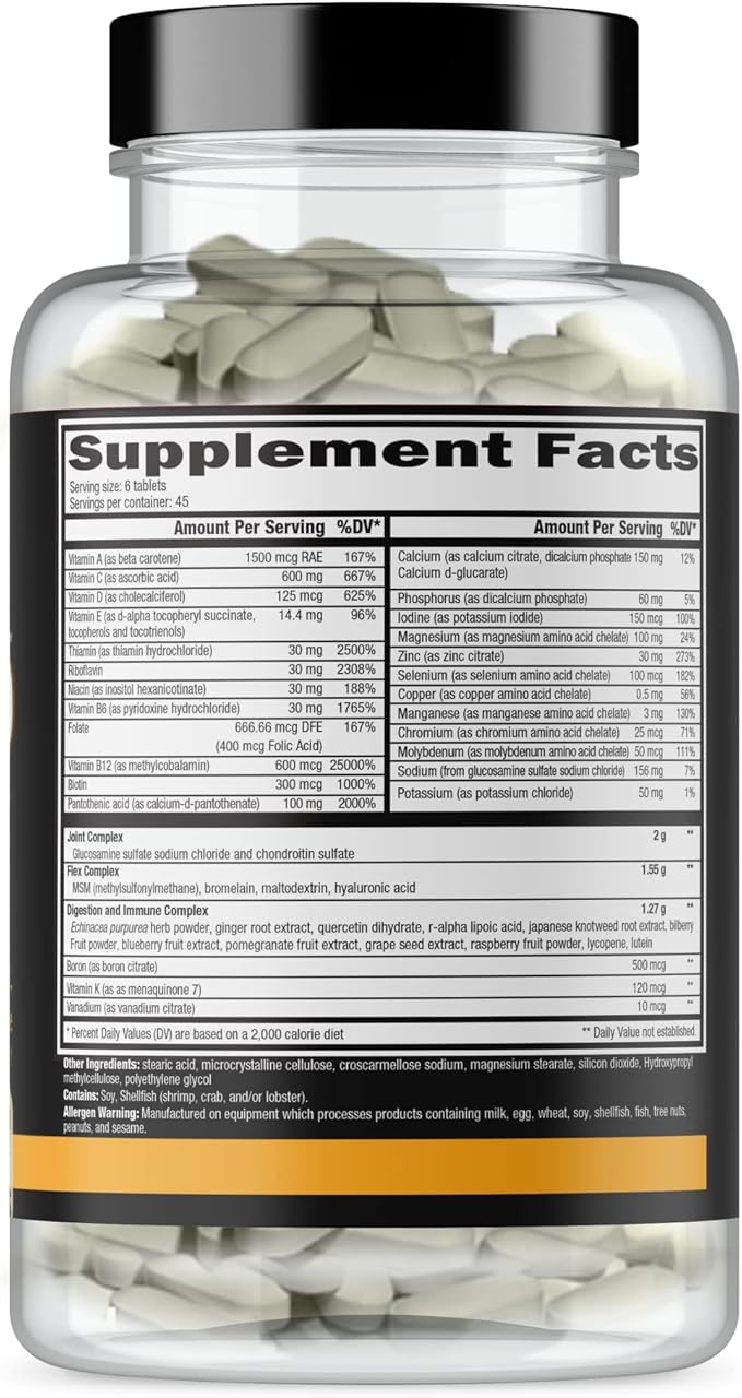CONTROLLED LABS Orange Triad Daily Multivitamin, 45 serv
