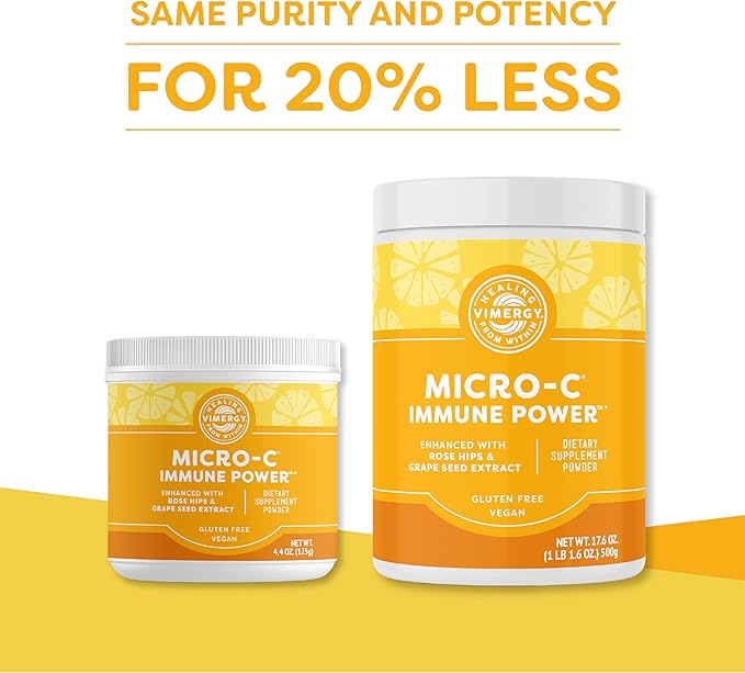 Vimergy Micro-C Immune Power TM * 500g – 278 servings 1000mg/serving –