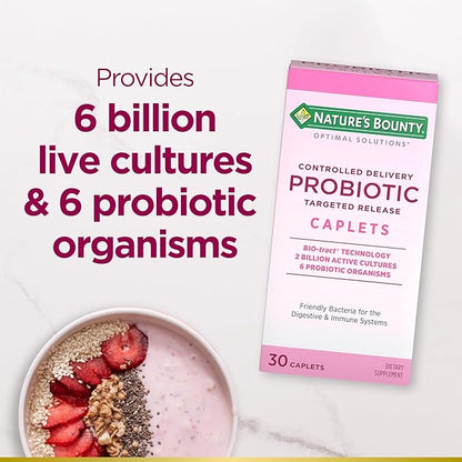 Nature's Bounty Probiotic, Controlled Delivery Dietary 30 Caplets