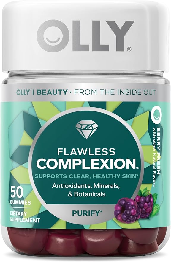 OLLY Flawless Complexion Gummy, Clear and 50 Count 1)