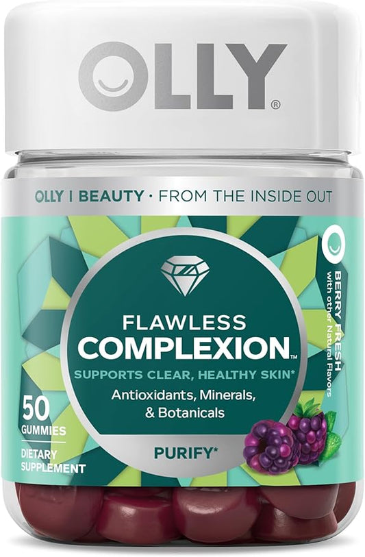 OLLY Flawless Complexion Gummy, Clear and 50 Count 1)