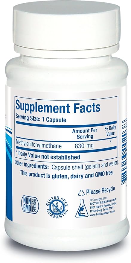 Biotics Research, MSM 60 Capsules