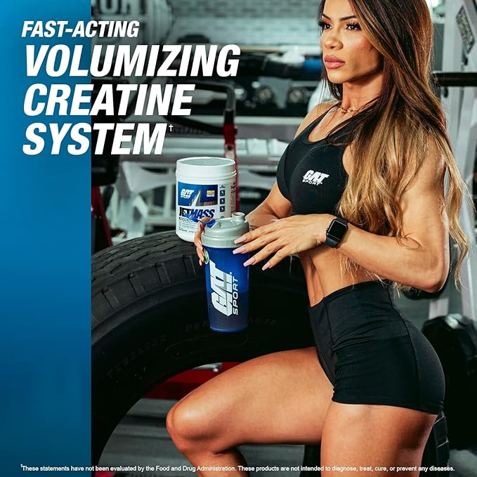 GAT SPORT JetMass Fact-Acting Volumizing Creatine System, 30 Servings (Strawberry Lemonade)