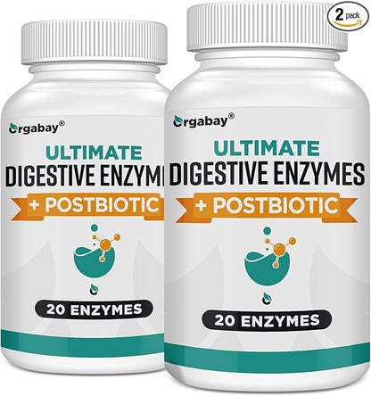 Digestive Enzymes 1000mg with Postbiotics, 20 120 Veggie