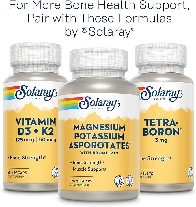 Solaray Calcium & Magnesium Citrate 2:1 D-3, Healthy 180 Capsules