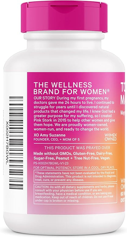 Pink Stork Magnesium Supplement for Women 60 capsules