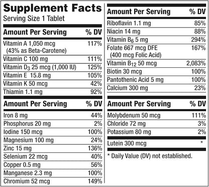 Centrum Silver Women 50+ Multivitamin, 275 Count Bundle with Long Glacier Pill Oragnizer, Small Cute Pill Container for Medicine, Vitamins, Fish Oils, Supplement, Green
