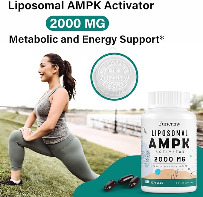 Liposomal AMPK Activator 2000 mg 6-in-1 AMPK 600 Softgels